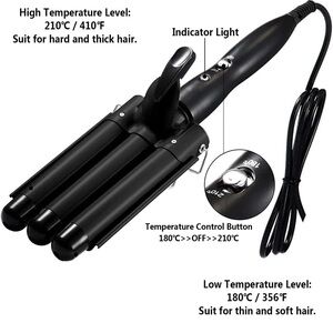 Black Hair Waver with Temperature Control